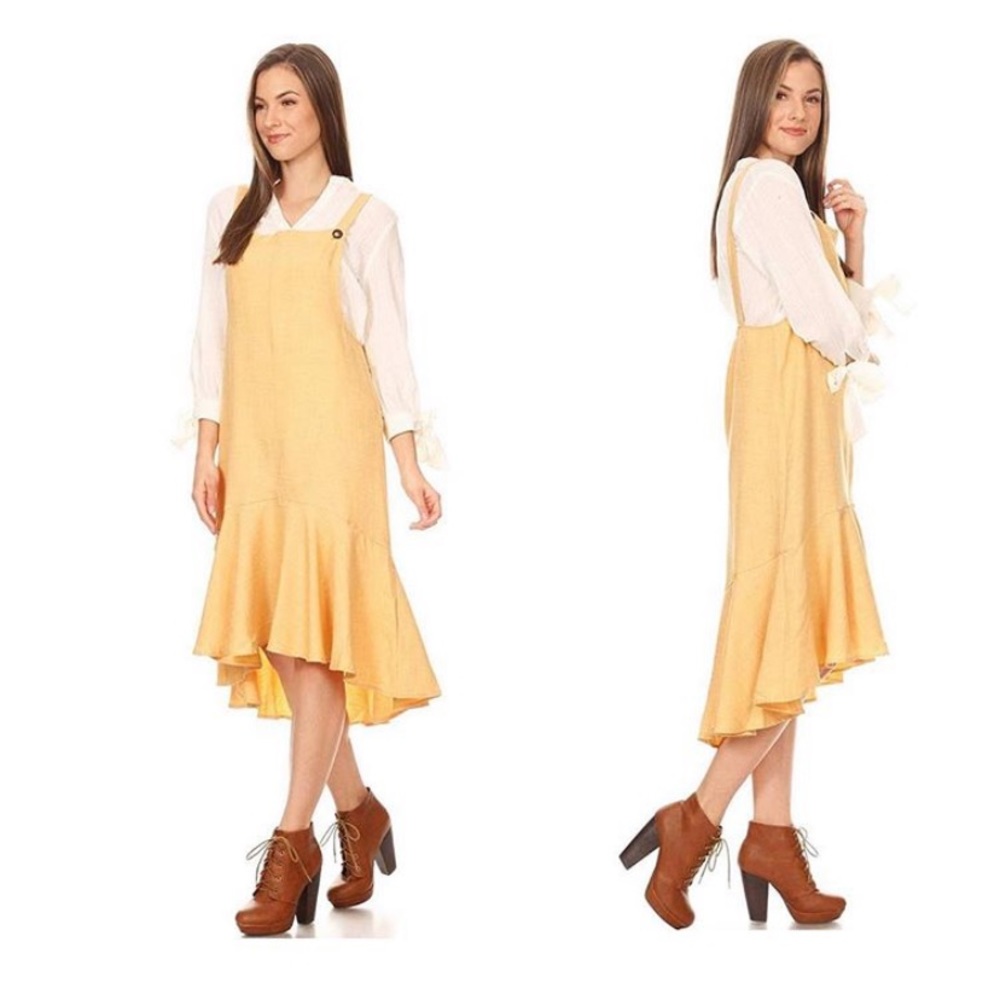 Mango Pinafore Jumper Dress